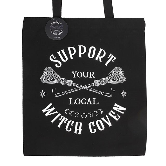 Support Your Local Witch Coven Polycotton Tote Bag