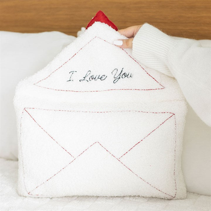 Love Letter Boucle Valentine's Day Cushion