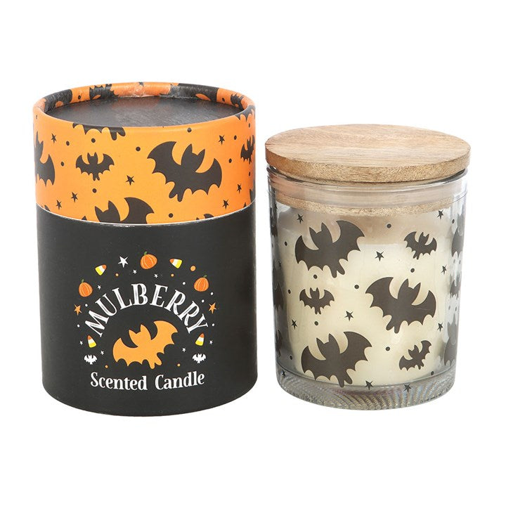 Mulberry Bat Print Candle — Halloween Edition