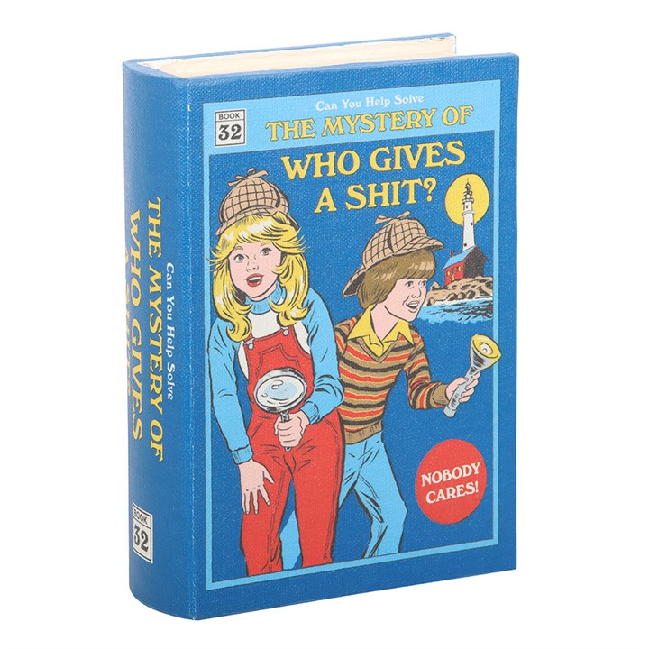 Who Gives a Shit Book Shaped Storage Box by Steven Rhodes