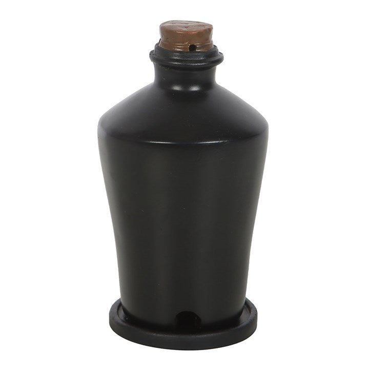 Dried Crow’s Feet Potion Bottle Incense Holder — Gothic Resin Cone Burner