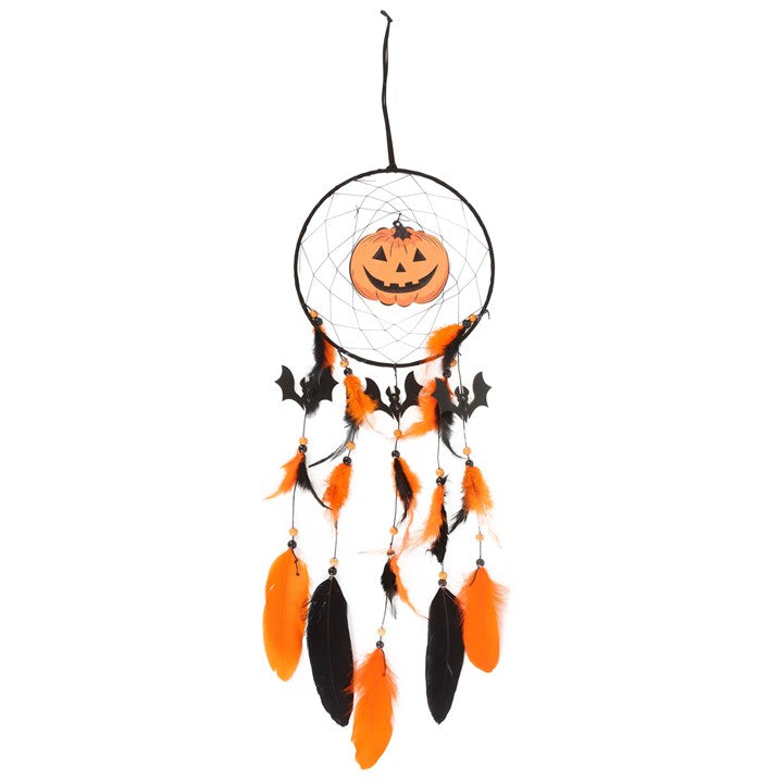 Halloween Jack-o’-Lantern Dreamcatcher — Bewitching Whimsy