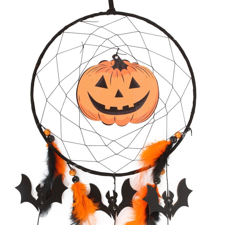 Halloween Jack-o’-Lantern Dreamcatcher — Bewitching Whimsy