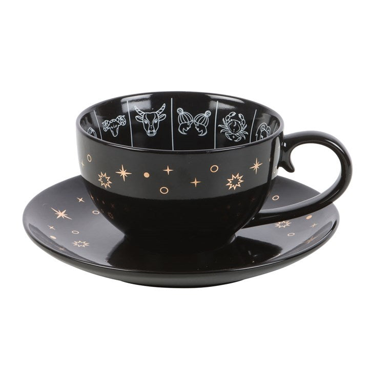 Celestial Zodiac Tasseography Teacup & Saucer (500ml)