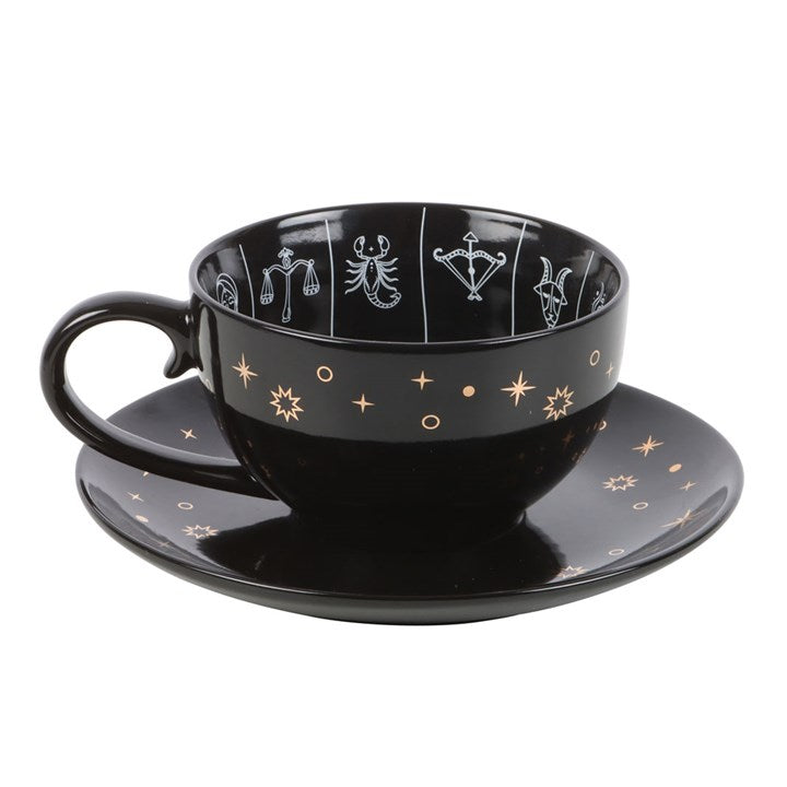 Celestial Zodiac Tasseography Teacup & Saucer (500ml)