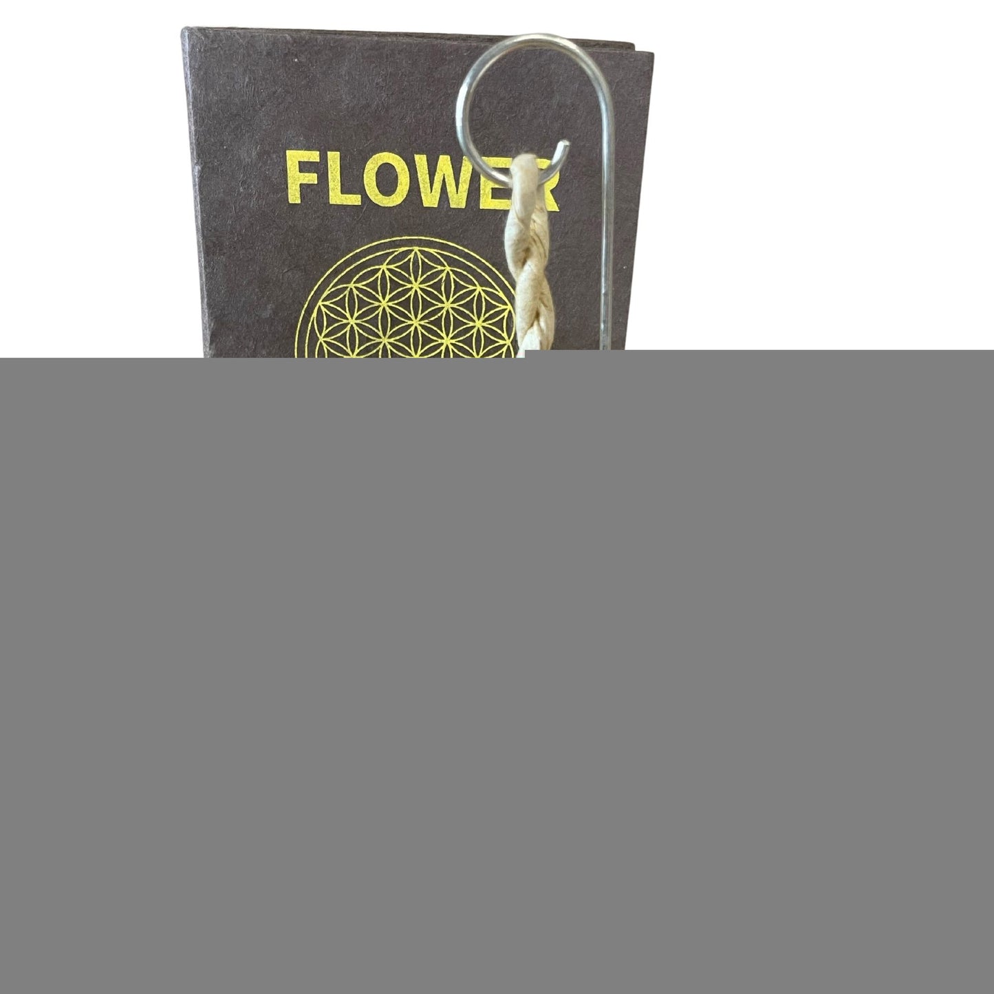 Rope Incense and Silver Plated Holder Set - Flower of Life