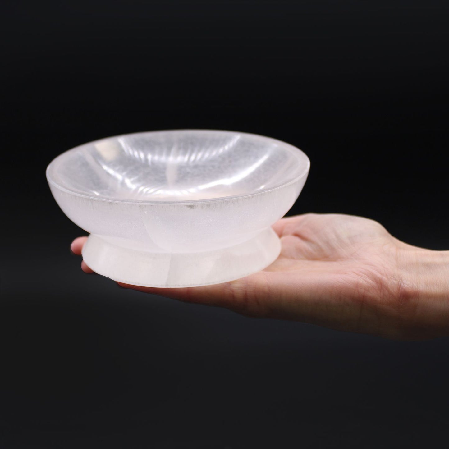 Selenite Ritual Bowl — Moonlit Clarity