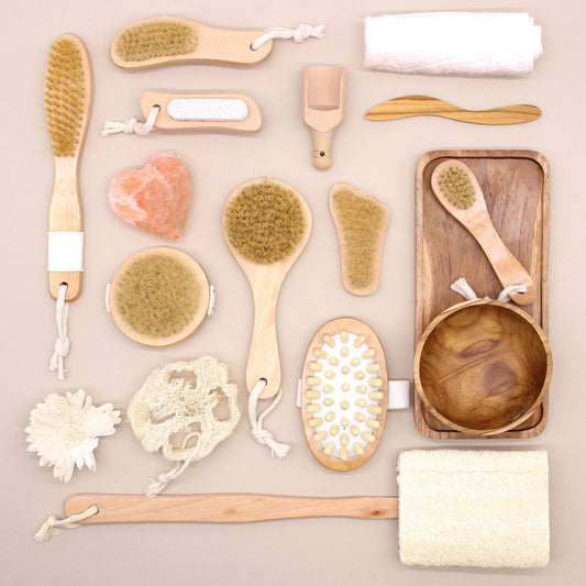 Natural Foot Brush — Wooden Sole Smoother