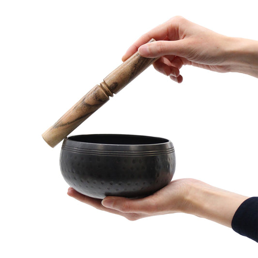 Wooden Singing Bowl Plain Stick — 19 cm