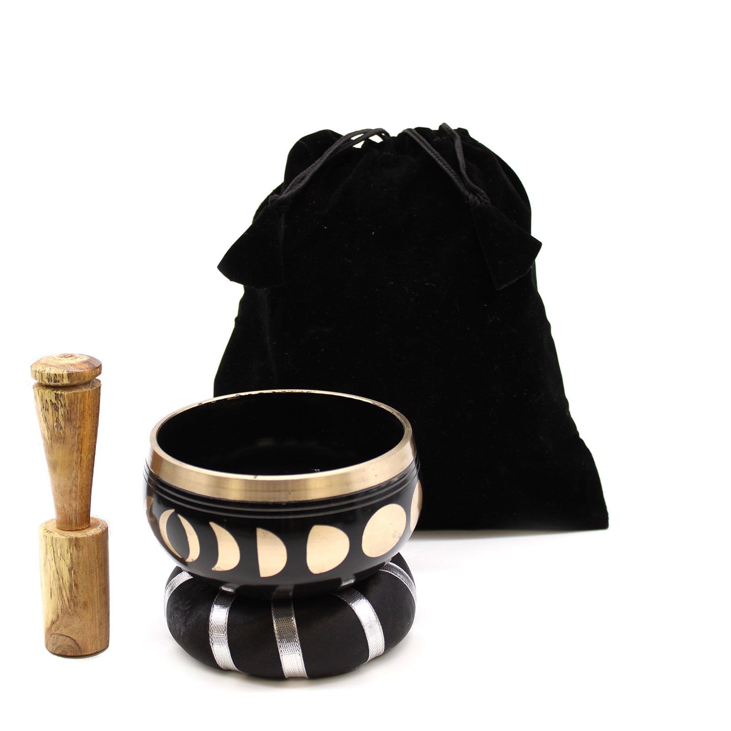 Moon Phase Singing Bowl Set — Black