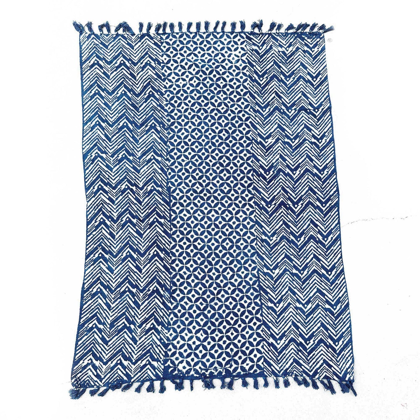 Handmade Indigo Throw — Namoona (170 × 120 cm)