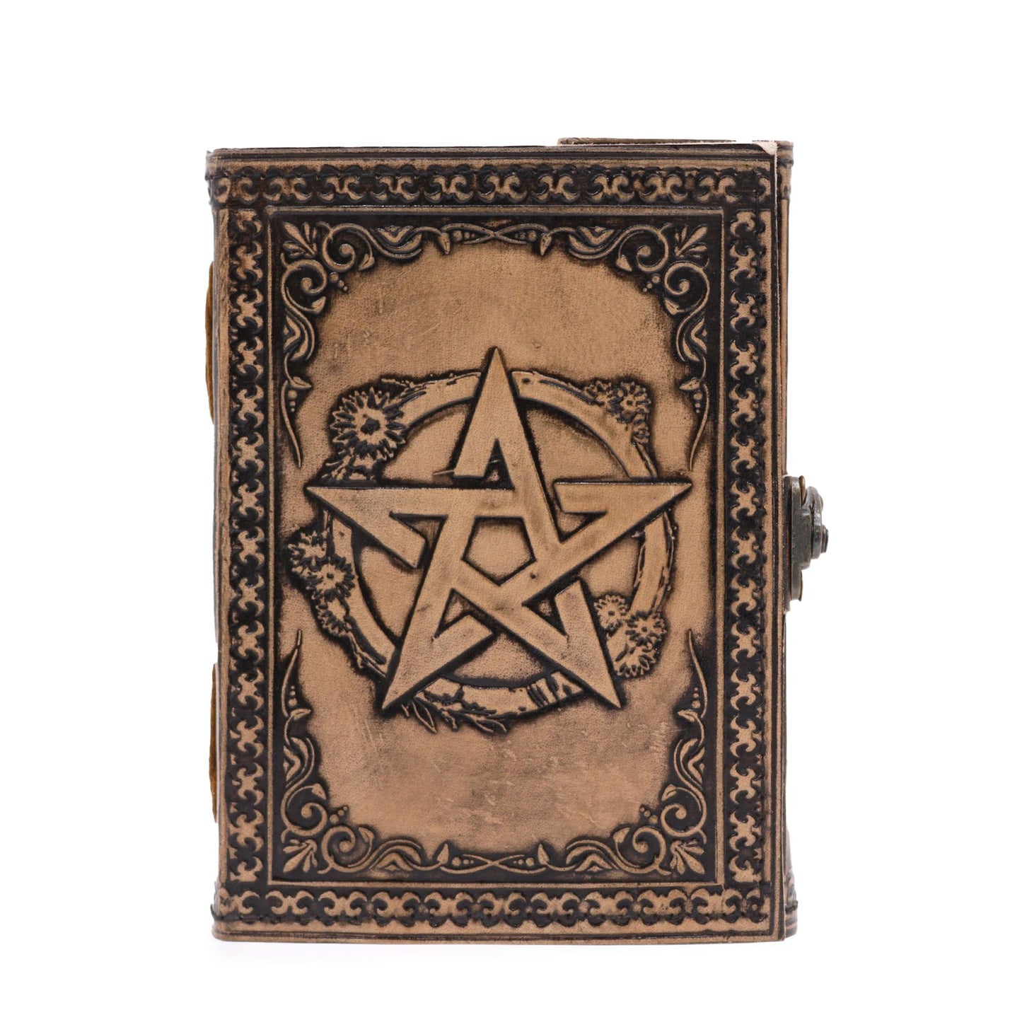 Pentacle - Esoteric Notebook - Anique Grey - 200 pages Stich Edge- 17.5x12.5x3cm