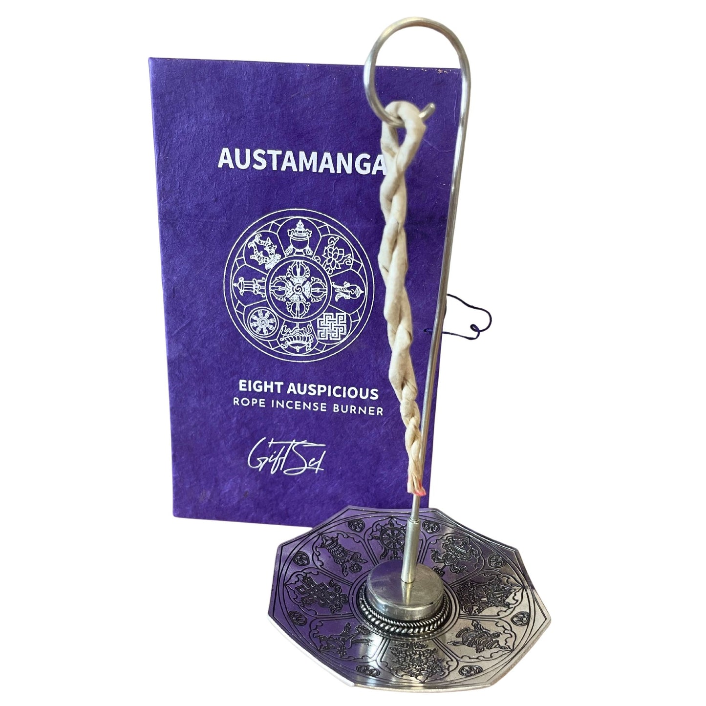 Rope Incense & Silver-Plated Holder Set — Astamangal