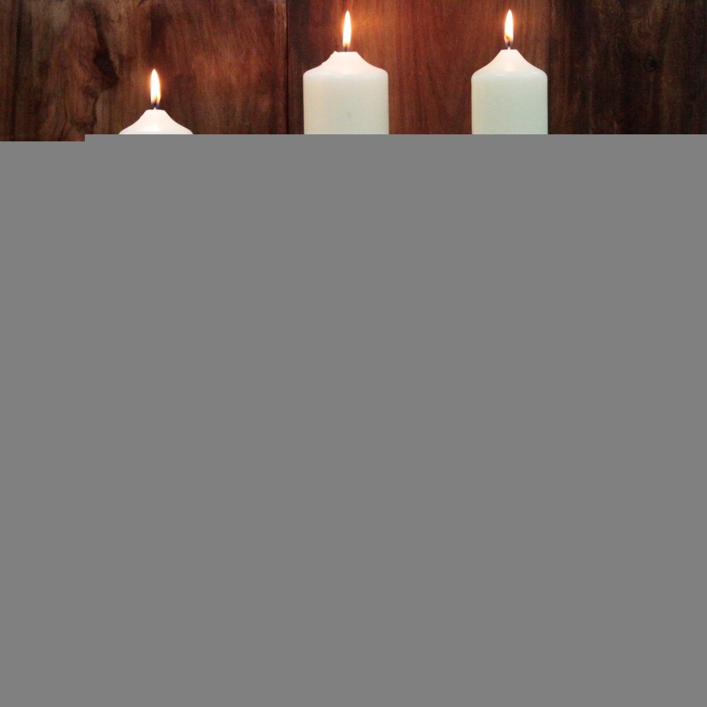 Large Candle Stand - White Gold