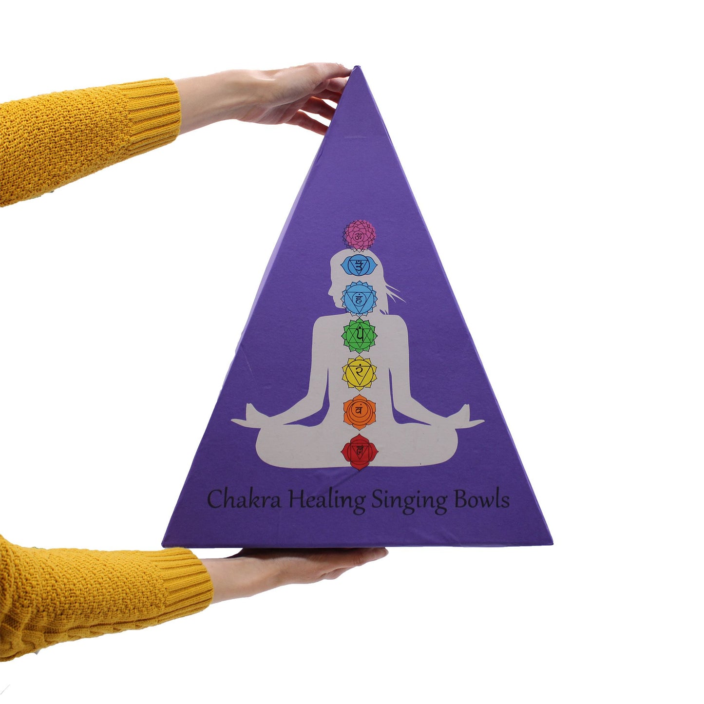 Chakra Pyramid Singing Bowl Gift Set — 7 Bowls for Chakra Healing