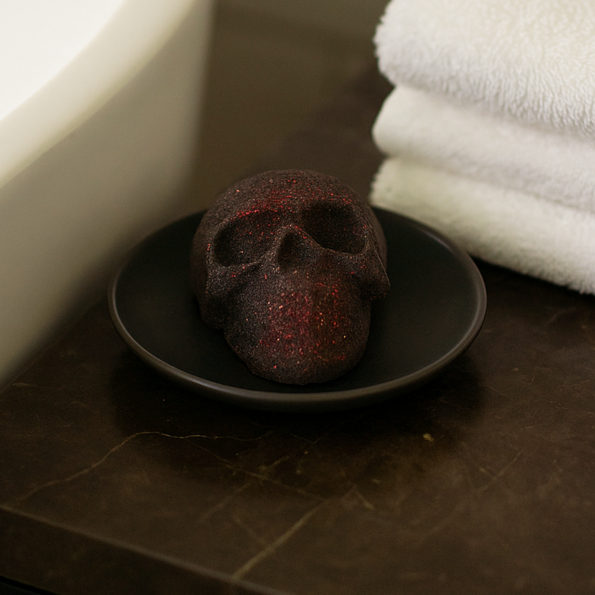 Skull Bath Bomb – Mini Halloween Fizzy (40g)