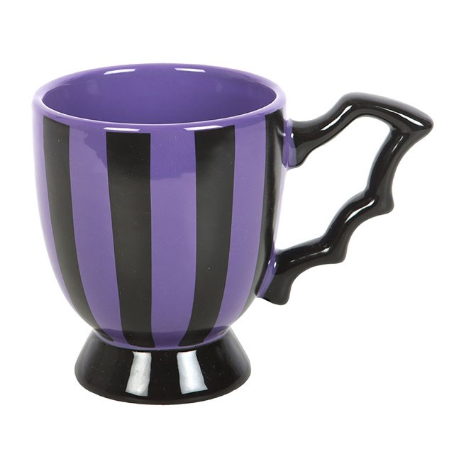 Purple &  Black Bat Wing Mug — Gothic Brew