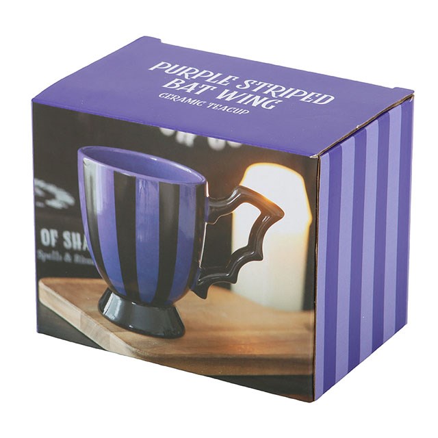 Purple &  Black Bat Wing Mug — Gothic Brew