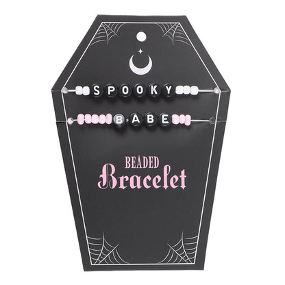 “Spooky Babe” Beaded Bracelet Set — Cute, Crypt & Chic