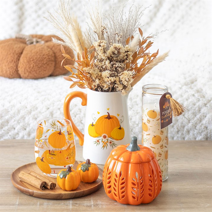 Pumpkin Prayer Candle — Autumn Glow