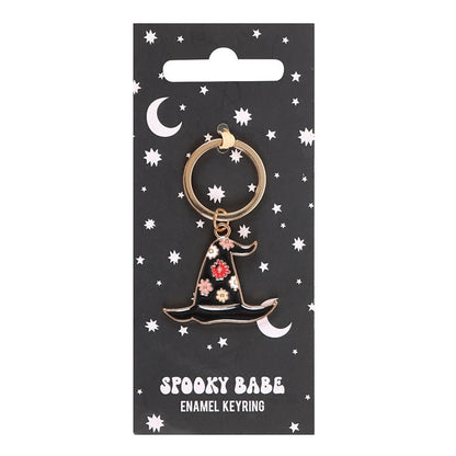 Spooky Babe Witch Hat Keyring — Pocket-Sized Magic