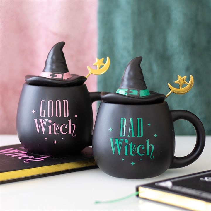 Good Witch Lidded Mug with Spoon