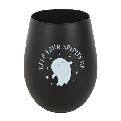 Keep Your Spirits Up Stemless Glass — Ghostly Toasts