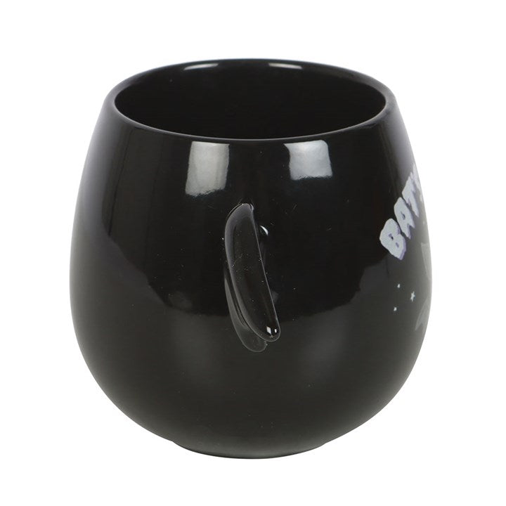 Bat’s Brew Winged Mug — 450ml Black Ceramic