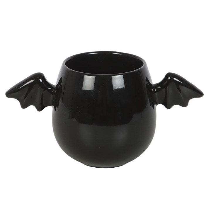 Bat’s Brew Winged Mug — 450ml Black Ceramic