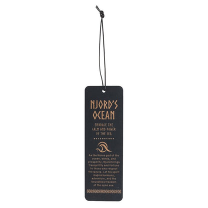 Njord's Ocean Wooden Bookmark
