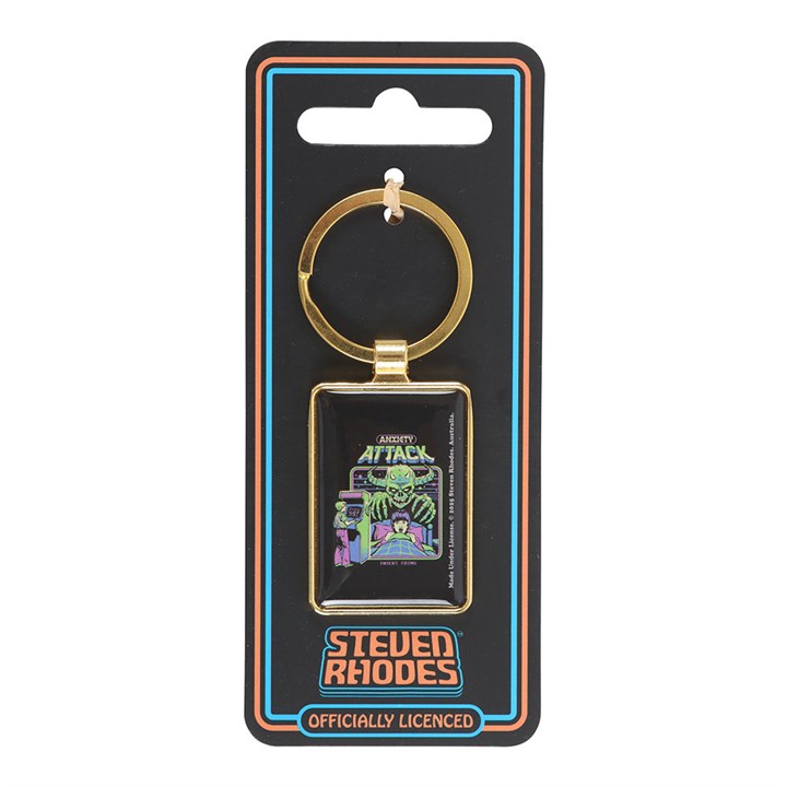 Anxiety Attack Keyring by Steven Rhodes