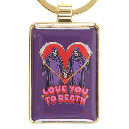 Love You To Death Keyring by Steven Rhodes