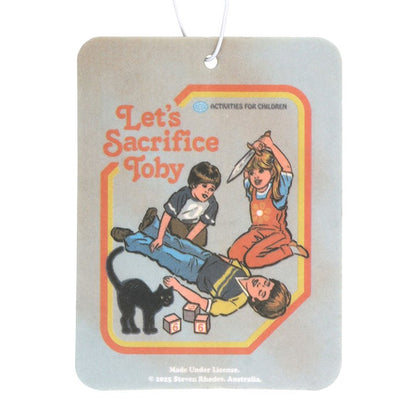 Let's Sacrifice Toby Vanilla Air Freshener by Steven Rhodes