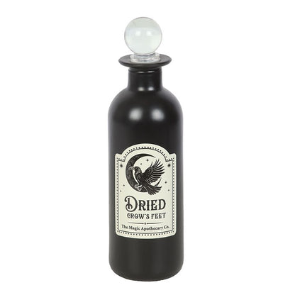 Dried Crow’s Feet Potion Bottle — Gothic Apothecary Décor