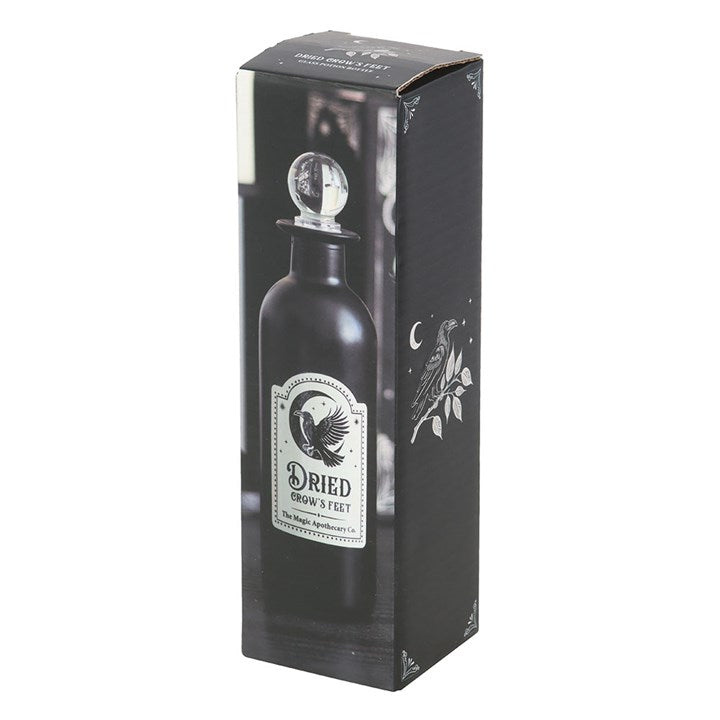 Dried Crow’s Feet Potion Bottle — Gothic Apothecary Décor