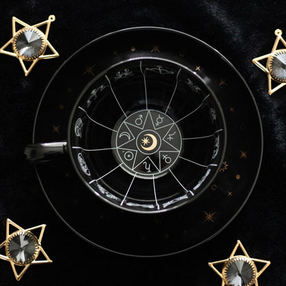 Celestial Zodiac Tasseography Teacup & Saucer (500ml)