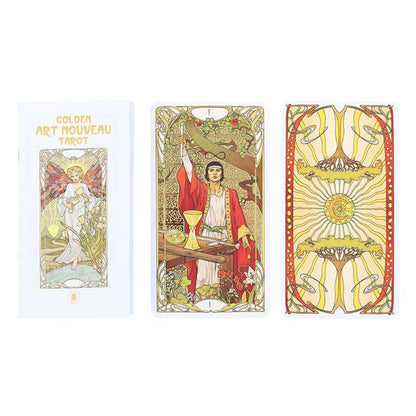 Golden Art Nouveau Tarot Cards