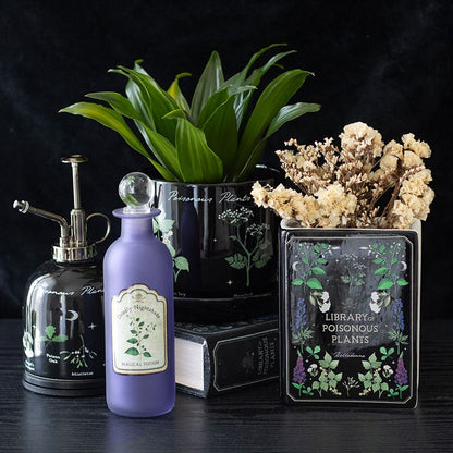Deadly Nightshade Decorative Glass Potion Bottle