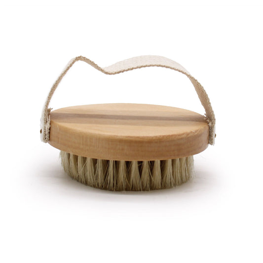 Natural Round Body Brush — Exfoliating Glow