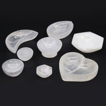 Selenite Ritual Bowl — Moonlit Clarity