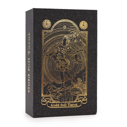 Gold Foil Tarot Set — 78 Cards with Guidebook in Gift Box