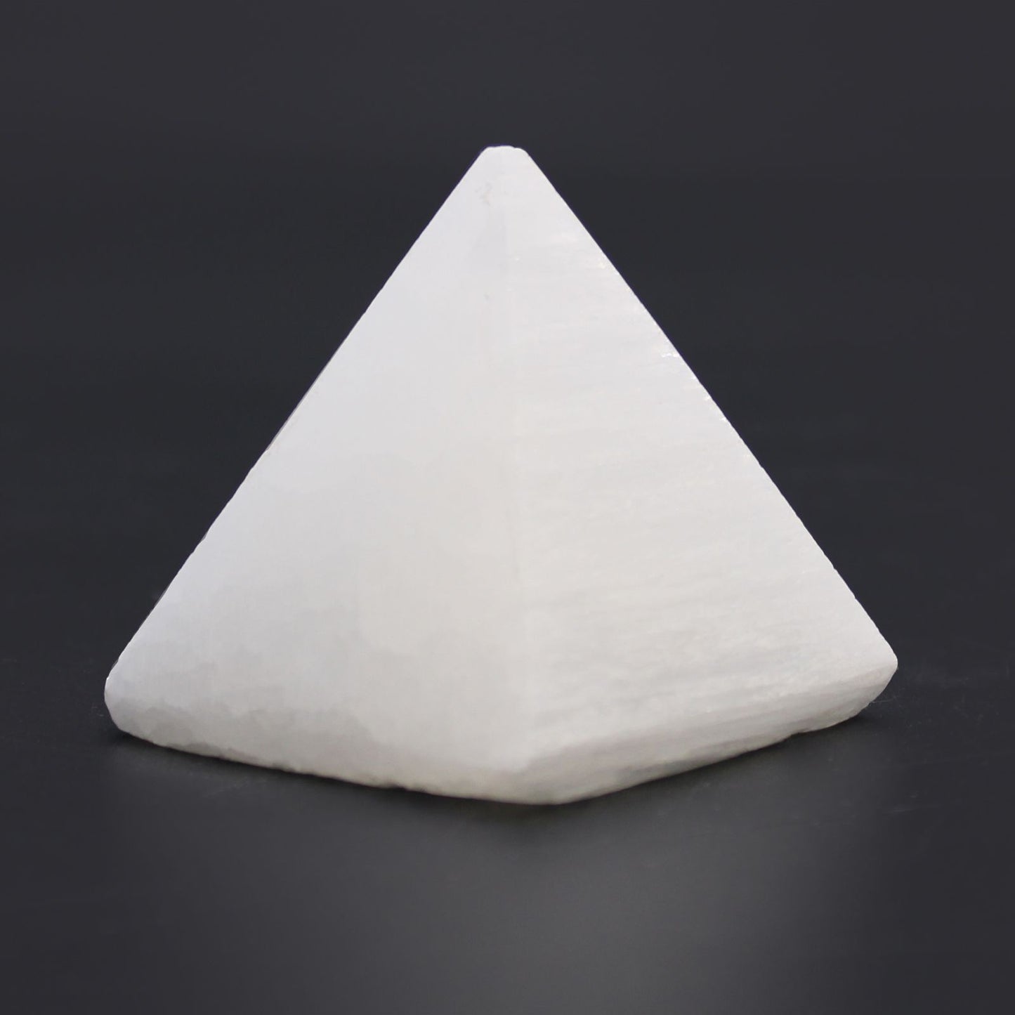 Selenite Pyramid (5 cm) — Lunar Focus