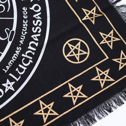 Esoteric Fringed Altar Cloth — Life, Death, Rebirth
