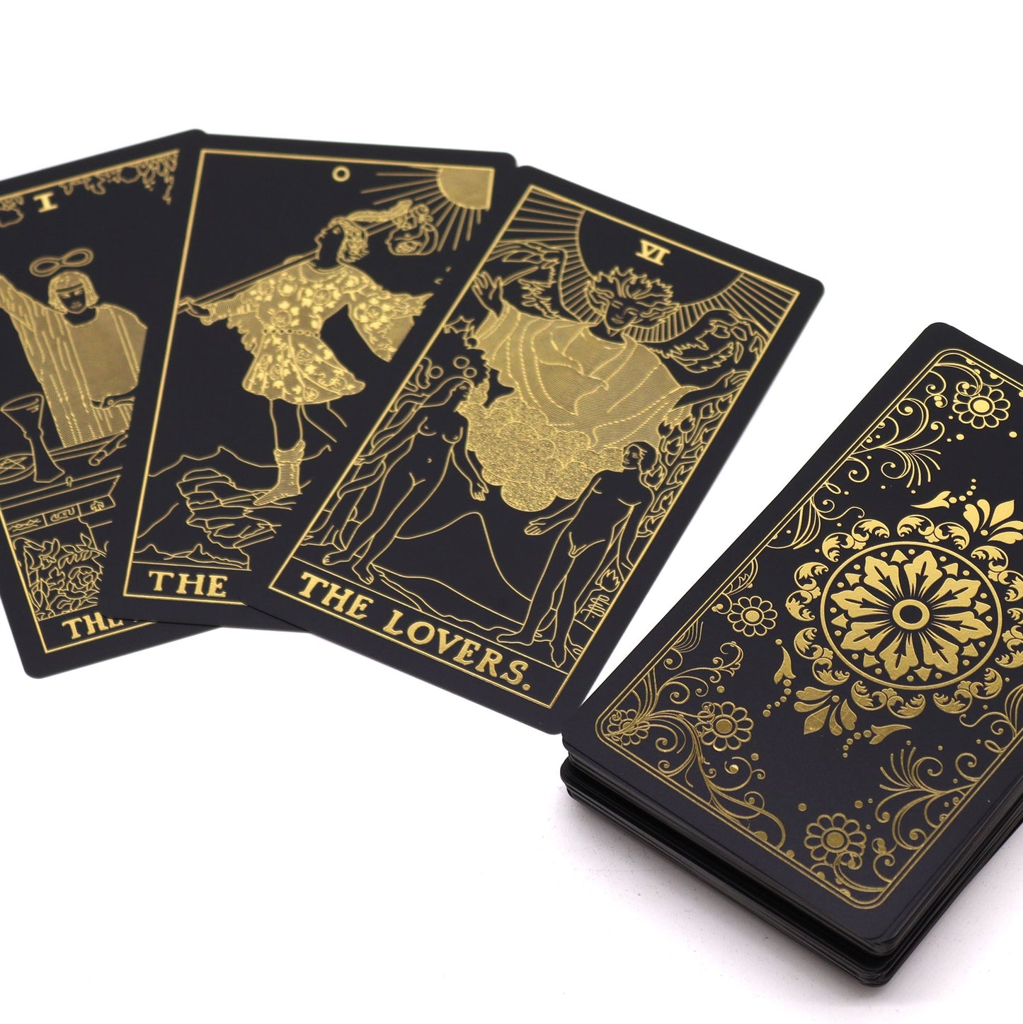 Gold Foil Tarot Set — 78 Cards with Guidebook in Gift Box