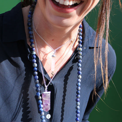 Gemstone Classic Point Pendant - Amethyst