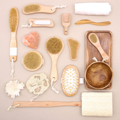 Natural Foot Brush — Wooden Sole Smoother