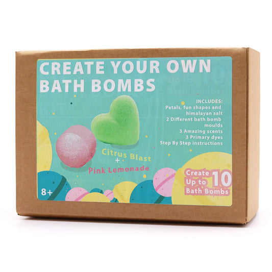 DIY Bath Bomb Kit (Pink Lemonade & Citrus Blast) — Create Your Own