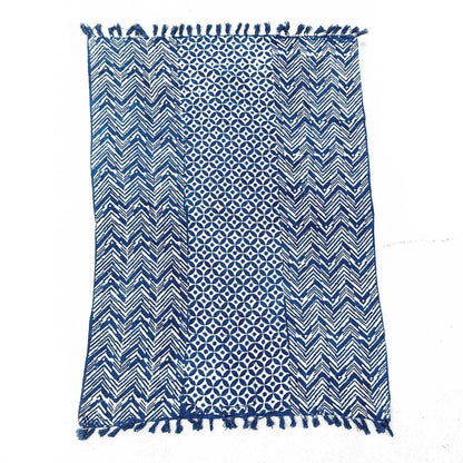 Handmade Indigo Throw — Namoona (170 × 120 cm)