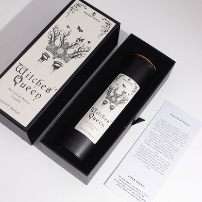 Ancient Witch “Witches’ Queen” Candle — Power & Success (Velvet Moon)