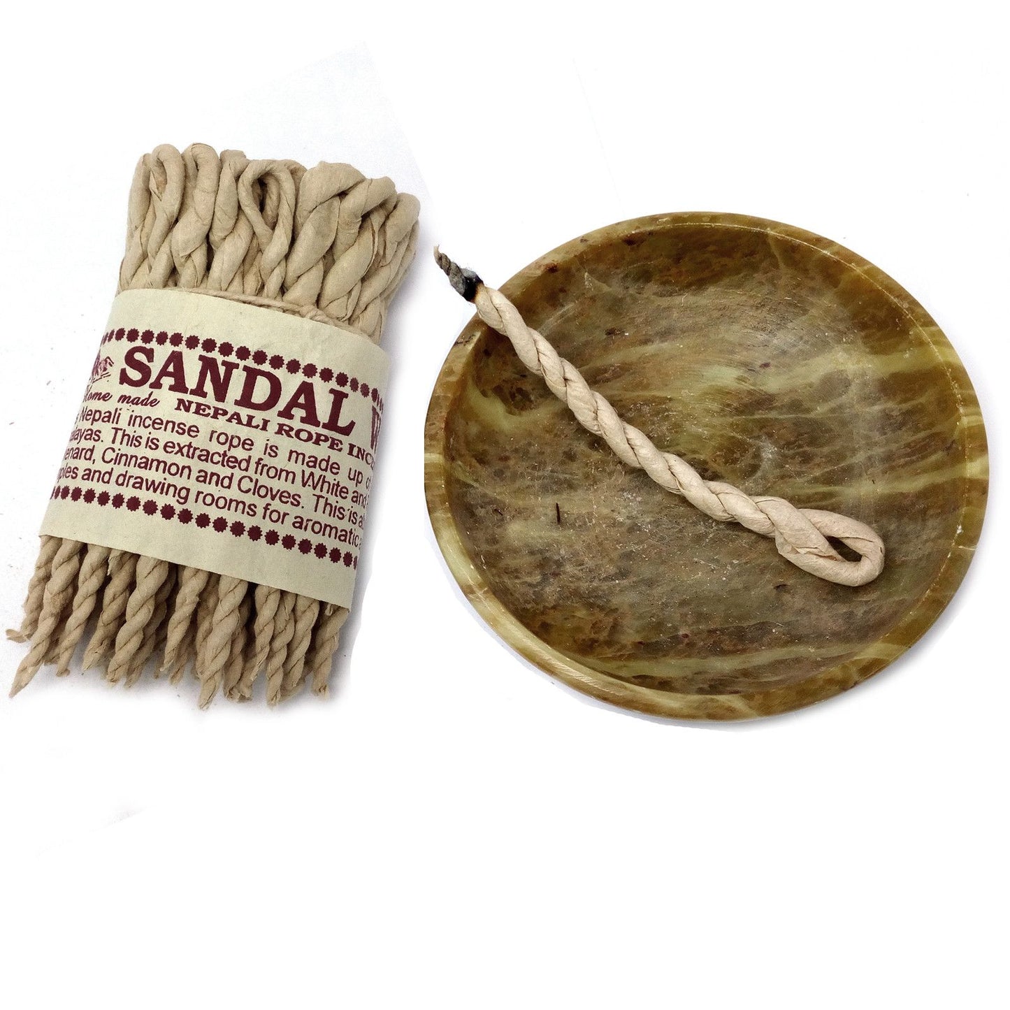 Sandalwood Nepali Rope Incense — Himalayan Blend